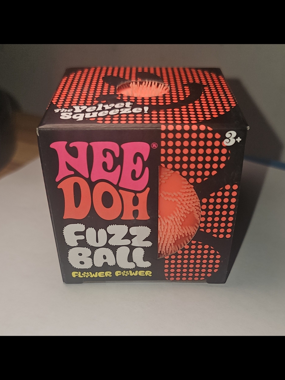 Nee Doh Flower Power Fuzz Ball Kids Toy - Orange
